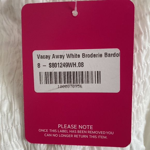 White Summer Mini Dress - Picture 6 of 6